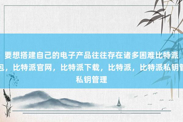 要想搭建自己的电子产品往往存在诸多困难比特派钱包，比特派官网，比特派下载，比特派，比特派私钥管理