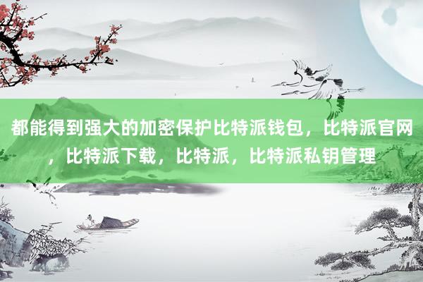 都能得到强大的加密保护比特派钱包，比特派官网，比特派下载，比特派，比特派私钥管理