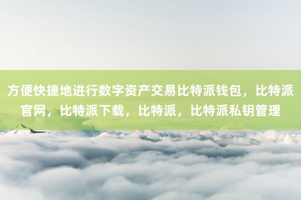 方便快捷地进行数字资产交易比特派钱包，比特派官网，比特派下载，比特派，比特派私钥管理