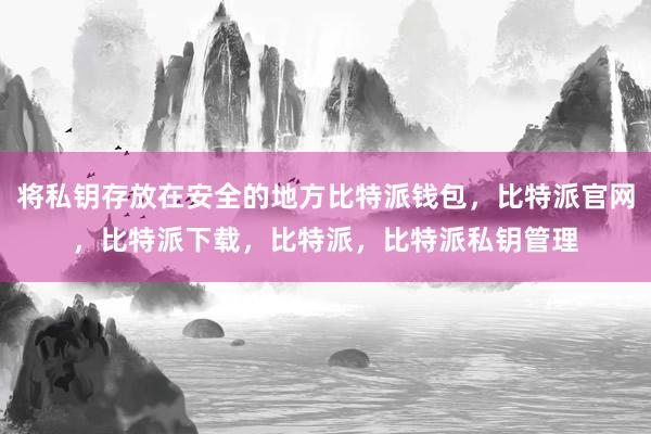 将私钥存放在安全的地方比特派钱包，比特派官网，比特派下载，比特派，比特派私钥管理